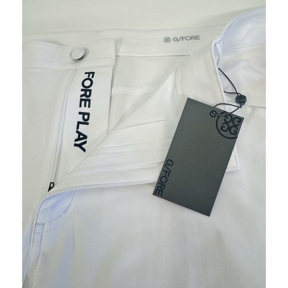 NWT G/Fore Tour‎ Performance 5-Pocket Golf Stretch Pants SNO White 40x32 $185 - Picture 1 of 11